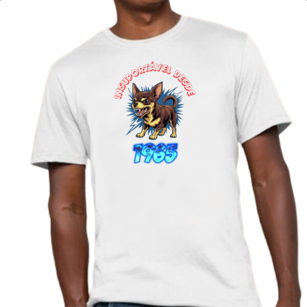 Camiseta Unissex Insuportavel desde 1965 - Imagem 4