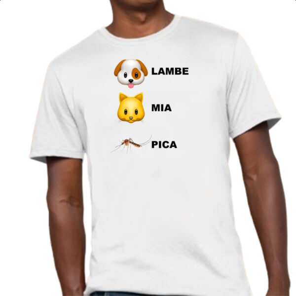 Camiseta Unissex Lambe mia e pica - Imagem 4