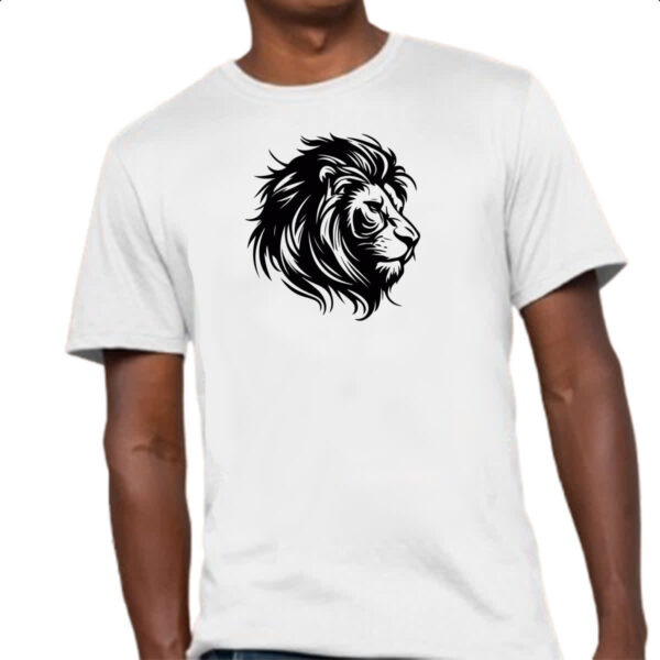 Camiseta Unissex Leao de Juda Linear - Imagem 4