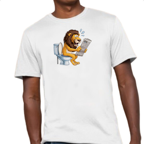 Camiseta Unissex Leao na sala de forca - Imagem 4