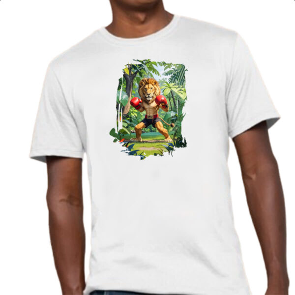 Camiseta Unissex Leao pugilista - Imagem 4