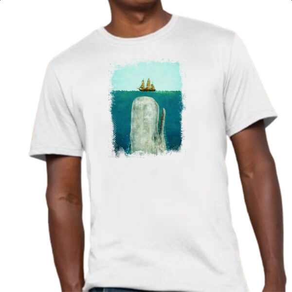 Camiseta Unissex Lendas do Mar Moby Dick 04 - Imagem 4