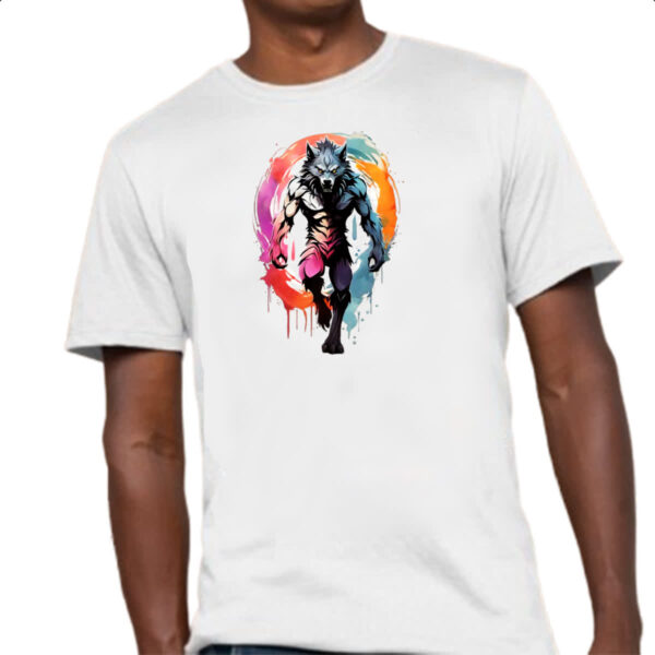 Camiseta Unissex Lobisomen splash art - Imagem 4