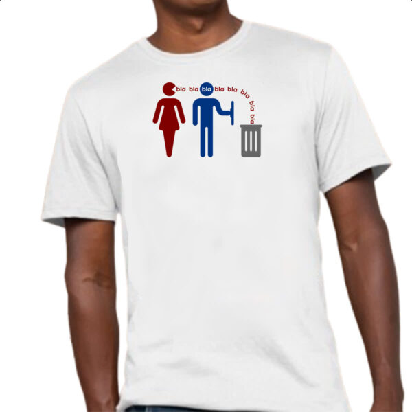 Camiseta Unissex Mulher fala muito - Imagem 4