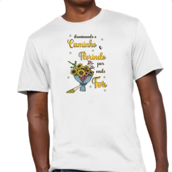 Camiseta Unissex Mulher ilumando o caminho - Imagem 4
