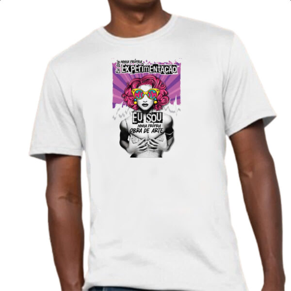 Camiseta Unissex Mulher obra de arte - Imagem 4