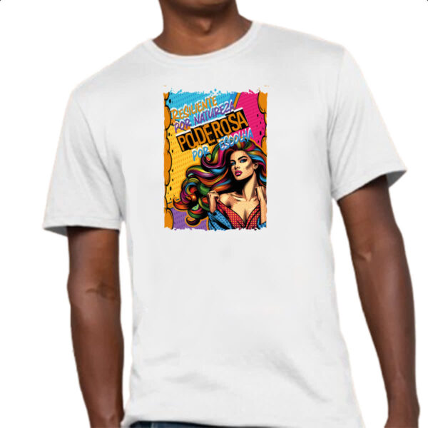 Camiseta Unissex Mulher resiliente - Imagem 4