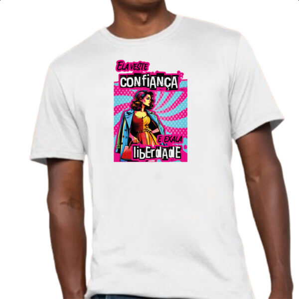 Camiseta Unissex Mulher veste e exala - Imagem 4
