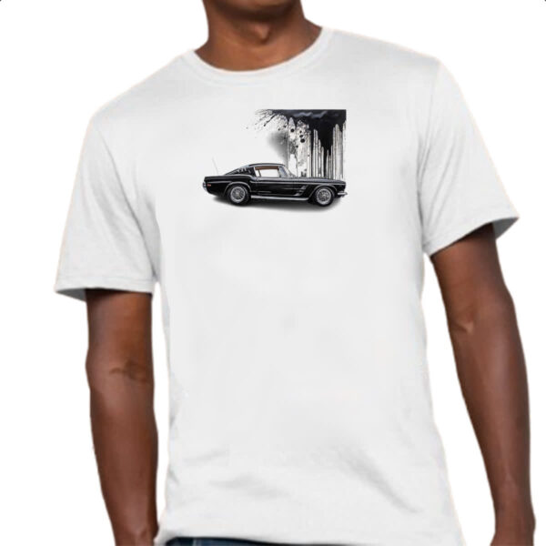 Camiseta Unissex Muscle Car Grafite Art - Imagem 4