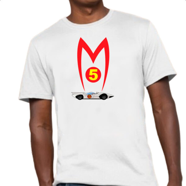 Camiseta Unissex Mach 5 Logo e carro - Imagem 4