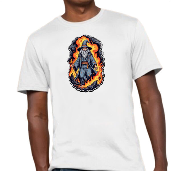 Camiseta Unissex Mago do fogo - Imagem 4