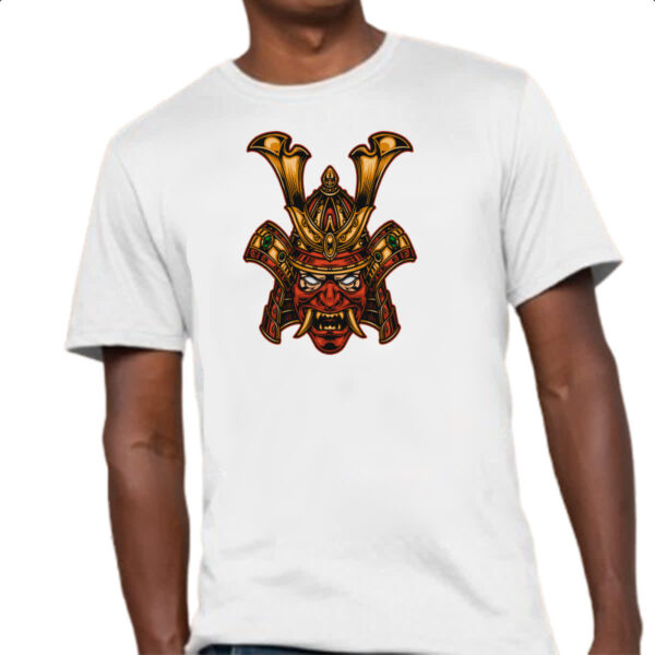 Camiseta Unissex Mascara Rubra de Samurai - Imagem 4