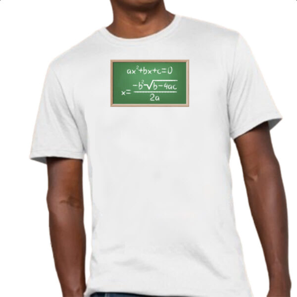 Camiseta Unissex Matematica equacao segundo grau - Imagem 4