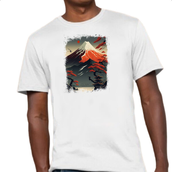 Camiseta Unissex Montanha Fugi Japao 2 - Imagem 4