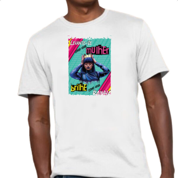 Camiseta Unissex Mulher brilha como rainha - Imagem 4