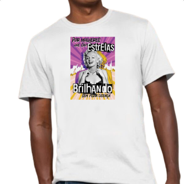 Camiseta Unissex Mulher brilhando - Imagem 4