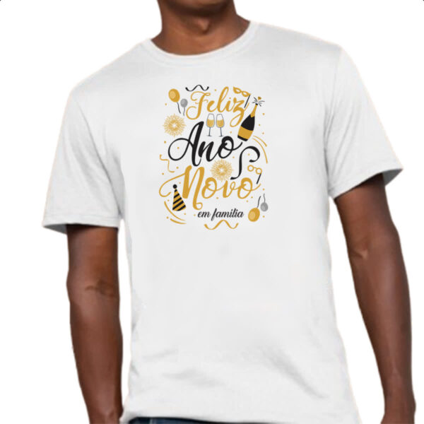 Camiseta Unissex Ano novo em familia - Imagem 4