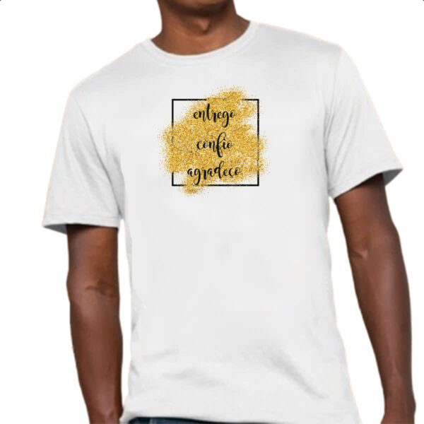 Camiseta Unissex Ano novo entrego confio agradeco - Imagem 4