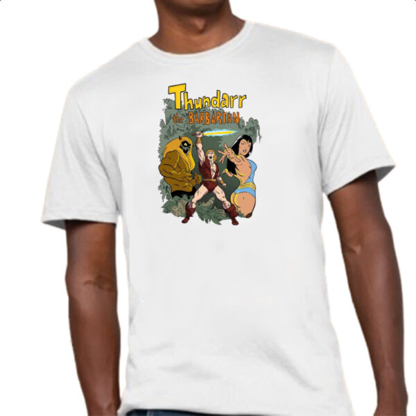 Camiseta Unissex Nostalgia Thundarr o barbaro - Imagem 4