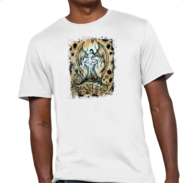 Camiseta Unissex Necronomicon Fragmento Succubus - Imagem 4