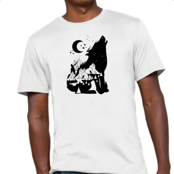 Camiseta Unissex Night Wolf - Imagem 4