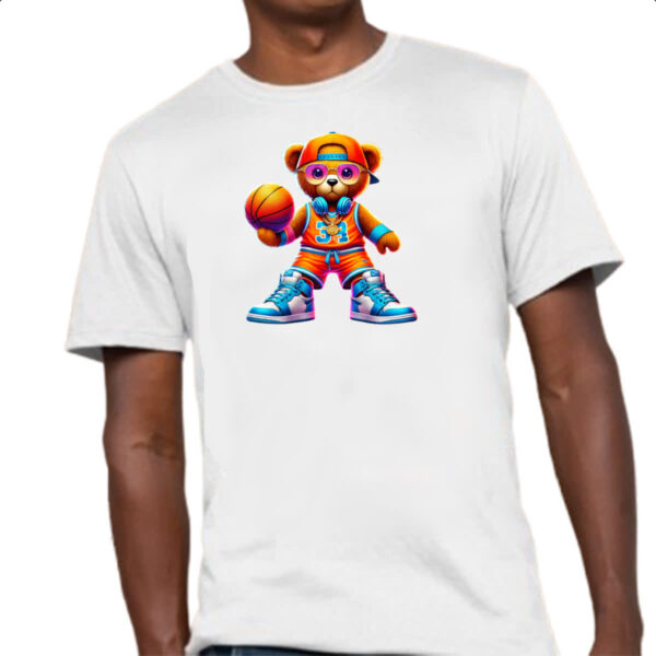 Camiseta Unissex Urso Basketball - Imagem 4