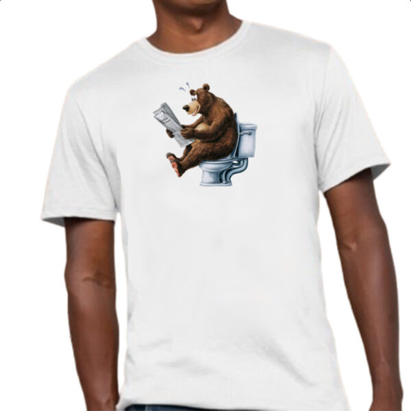 Camiseta Unissex Urso na sala de forca - Imagem 4