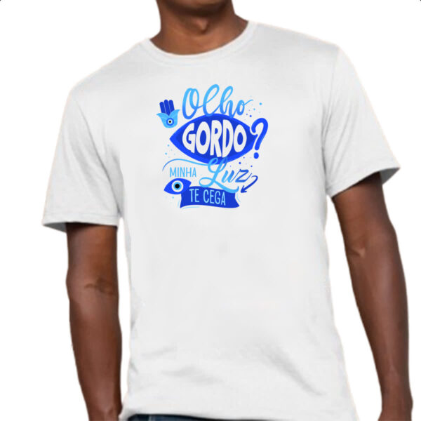 Camiseta Unissex Olho Grego gordo cego - Imagem 4