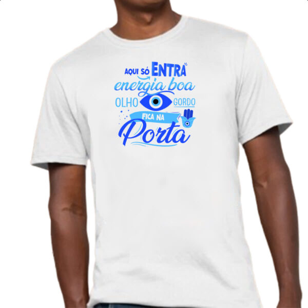 Camiseta Unissex Olho Grego gordo na porta - Imagem 4