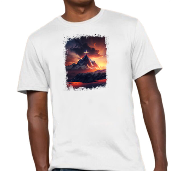 Camiseta Unissex A fe move montanhas 2 - Imagem 4