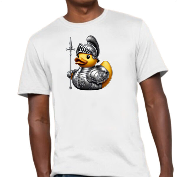 Camiseta Unissex Patinho de borracha Cavaleiro - Imagem 4