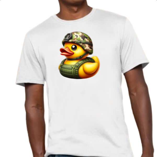Camiseta Unissex Patinho de borracha Soldado - Imagem 4
