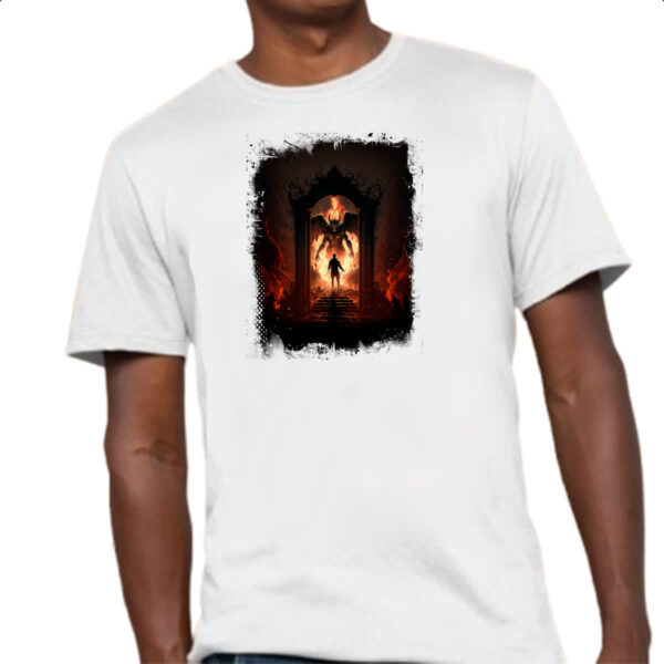 Camiseta Unissex Portal do inferno 8 - Imagem 4