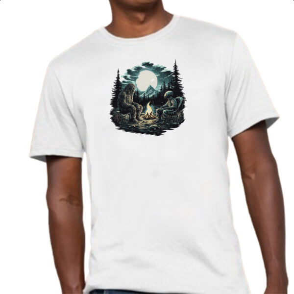 Camiseta Unissex Pe Grande Acampamento Alien - Imagem 4