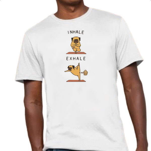 Camiseta Unissex Pug Yoga - Imagem 4