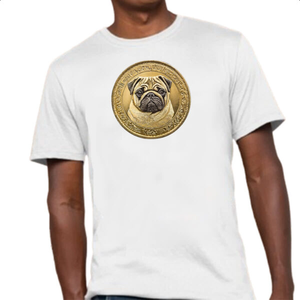 Camiseta Unissex Pug coin - Imagem 4