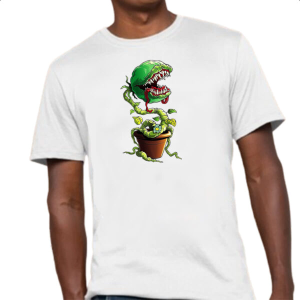 Camiseta Unissex Planta carnivora no vaso - Imagem 4