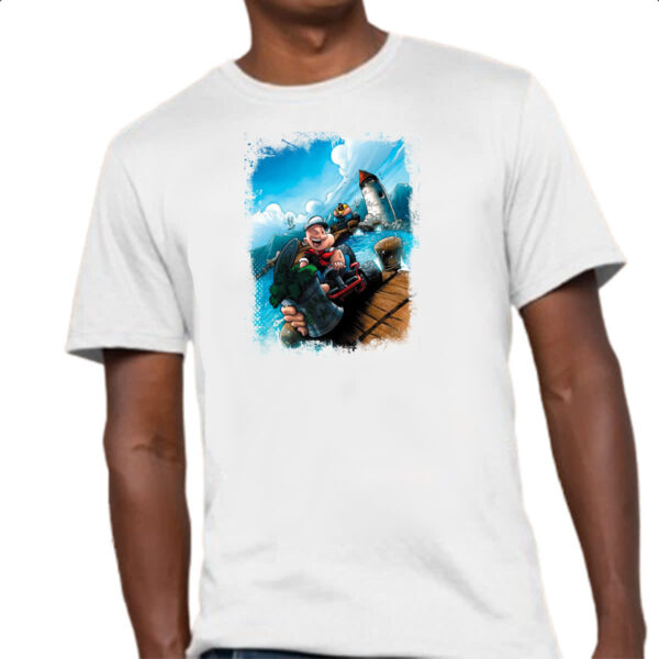 Camiseta Unissex Popeye Kart - Imagem 4