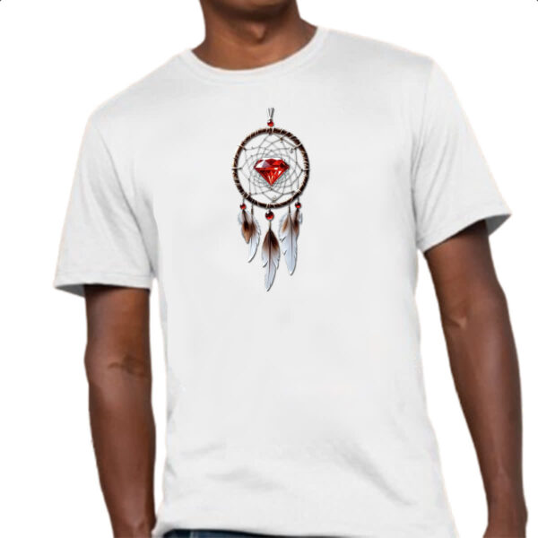 Camiseta Unissex Apanhador de sonhos rubi - Image 4