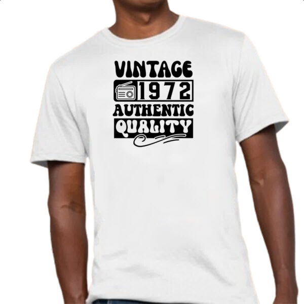 Camiseta Unissex Radio Vintage 1972 - Imagem 4