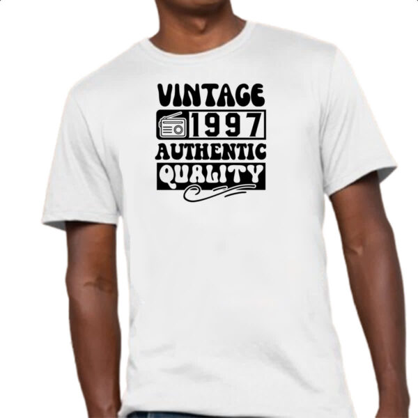 Camiseta Unissex Radio Vintage 1997 - Imagem 4