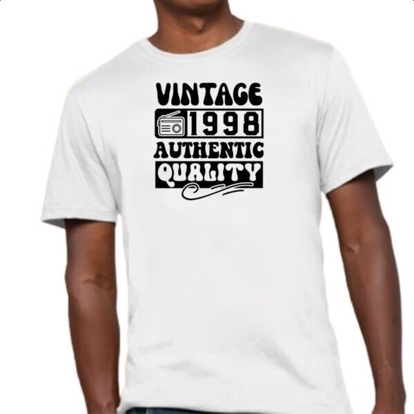 Camiseta Unissex Radio Vintage 1998 - Imagem 4