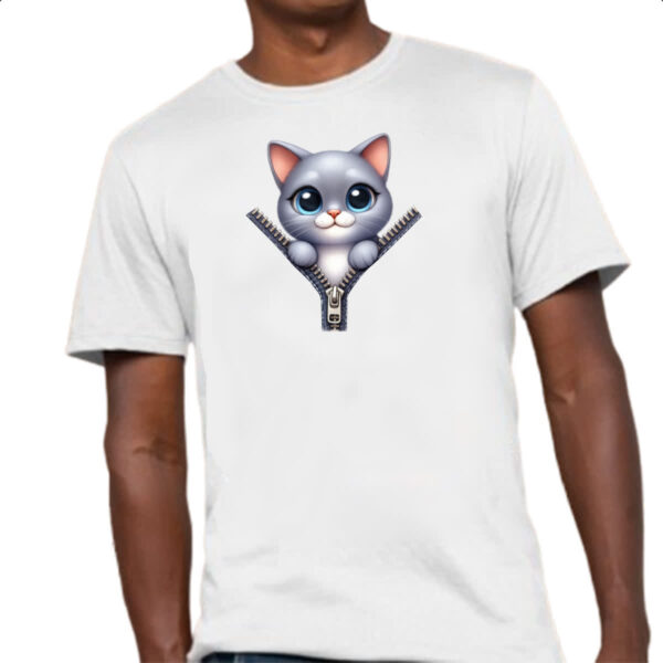 Camiseta Unissex Russian Blue no ziper - Imagem 4