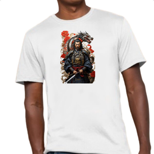 Camiseta Unissex Samurai Japones Dragao Milenar - Imagem 4