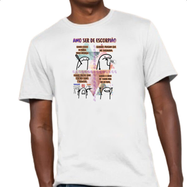 Camiseta Unissex Signo Amo ser de Escorpiao - Imagem 4