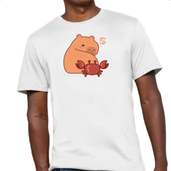 Camiseta Unissex Signo Capivara Cancer - Imagem 4