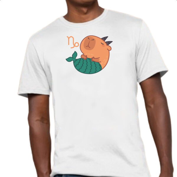 Camiseta Unissex Signo Capivara Capricornio - Imagem 4