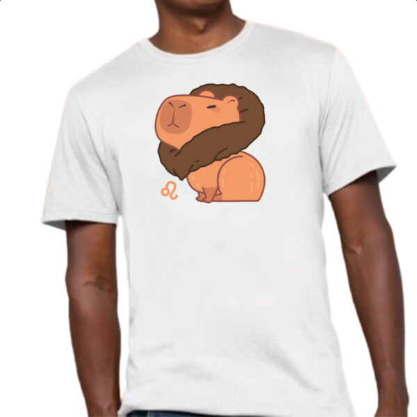 Camiseta Unissex Signo Capivara Leao - Imagem 4