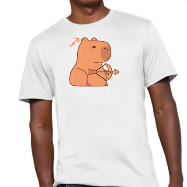 Camiseta Unissex Signo Capivara Sagitario - Imagem 4