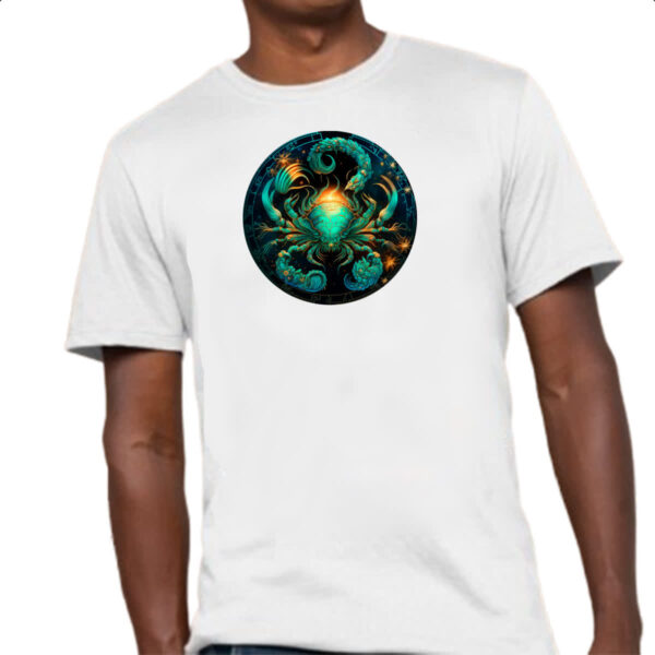 Camiseta Unissex Signo de cancer logo de luxo - Imagem 4